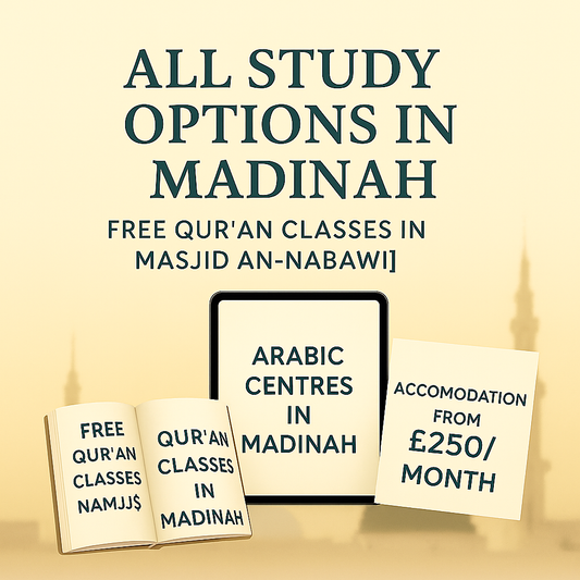 All Study Options in Madinah  & Visa options - 31 pages [Free Qur’an Classes in Masjid an-Nabawi]